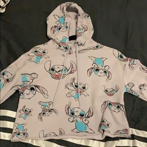 Stitch Hoodie Crop Top